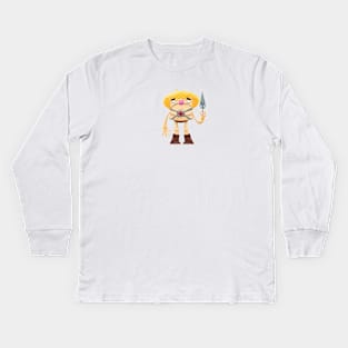 He-Man-ish Kids Long Sleeve T-Shirt